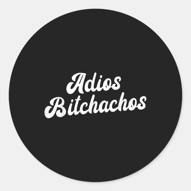Adesivo Adios Achos Womens Cinco De Mayo Adios Achos (Frente)