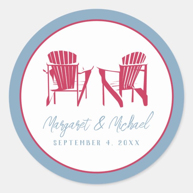 Adesivo Adirondack Chairs Sticker - Personalizado (Frente)