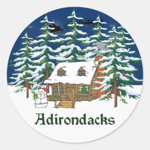 Adesivo Adirondack Winter Cabin