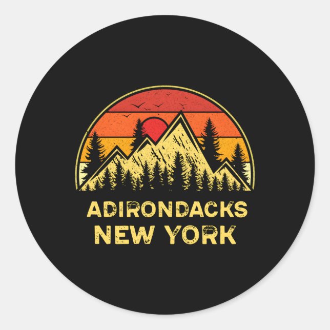 Adesivo Adirondacks New York Ny Mountain caminhando (Frente)