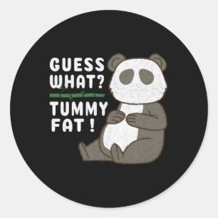 Adesivo Adivinha W GORDURA Tummy Chubby Panda Sugar Cane