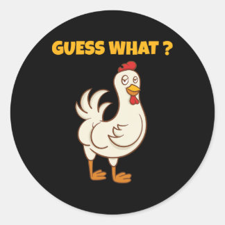 Adesivo Adivinhação Engraçada Bunda de Frango! Arte de Fra