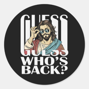Adesivo Adivinhe Quem Está Byck Jesus Easter Tee Religioso