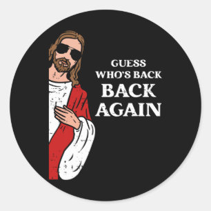 Adesivo Adivinhem quem é Byck de novo Dia da Páscoa Jesus