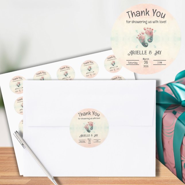 Adesivo "Adivinhem quem" Sexo Revela Chá de fraldas de Ult (Guess Who Baby Shower Gender Reveal Stickers for Thank You Gift)