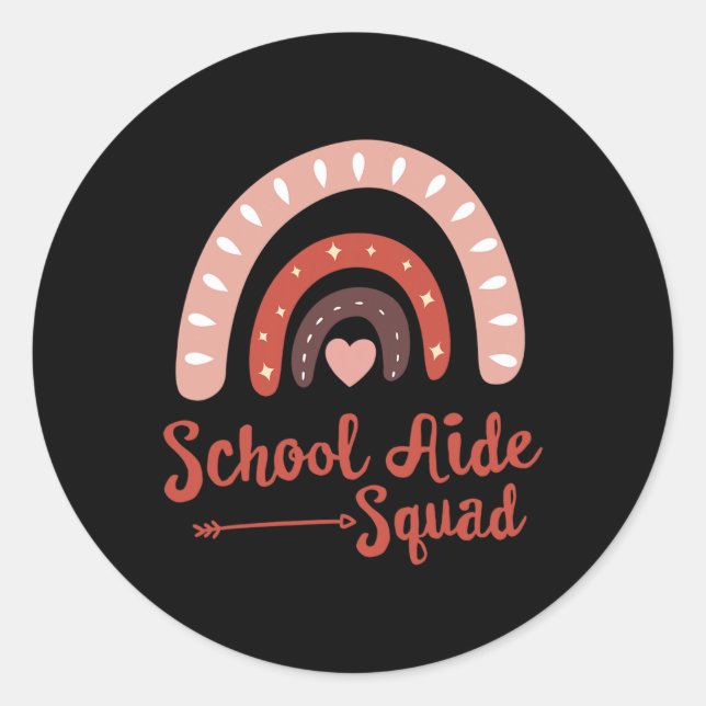 Adesivo Admin School Aide Squad Funny Ck To School Teacher (Frente)