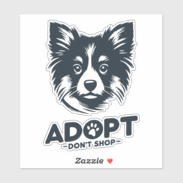 Adesivo Adopt don't shop 3