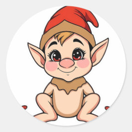 Adesivo Adorable Baby Elf Sticker / Cartoon Christmas 