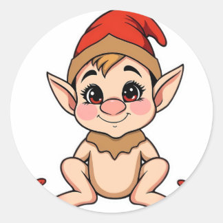 Adesivo Adorable Baby Elf Sticker / Cartoon Christmas 