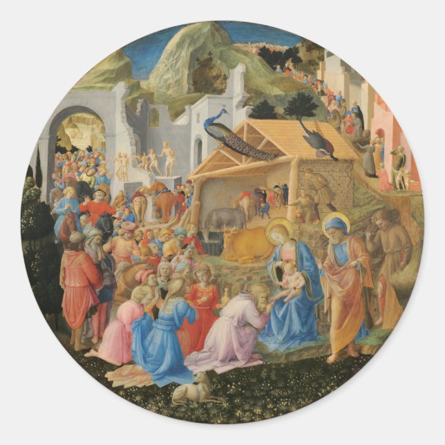 Adesivo Adoração do Magi por Fra Angélico e Filippo (Frente)