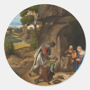 Adesivo Adoração dos Pastores pelo Natal de Giorgione