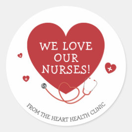 Adesivo Adoramos Nossas Enfermeiras