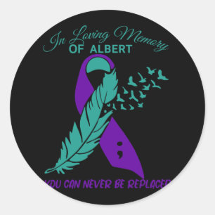 Adesivo Adorando a conscientização para a prevenção do sui