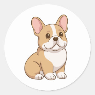 Adesivo Adorável cachorrinho de Bulldog Francês