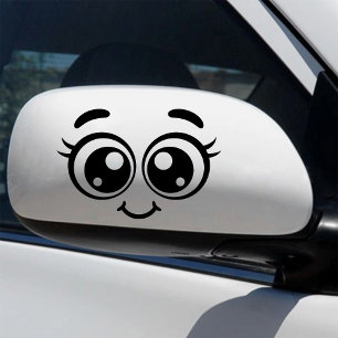 Adesivo Adorável Cartoon para Espelho Retrovisor de Carro