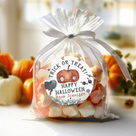 Adesivo Adorável Halloween de Aniversário de criança de Aq