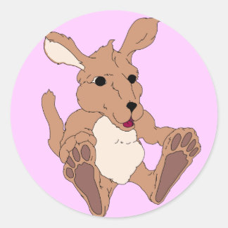 Adesivo Adorável Kangaroo