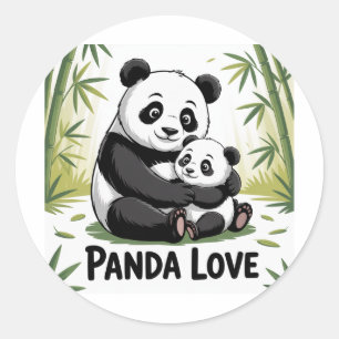 Adesivo Adorável Panda ama de volta à escola