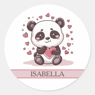 Adesivo Adorável Panda Love - Personalizado