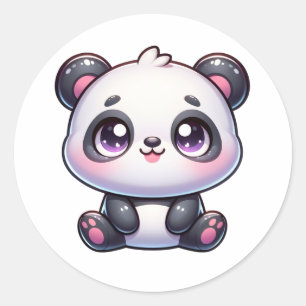 Adesivo Adorável Panda Pal kawaii