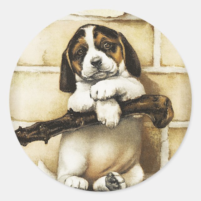 Adesivo Adorável Puppy (Frente)