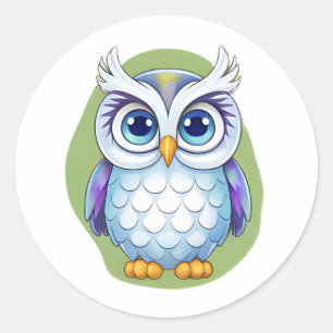 Adesivo Adorável Sticker de Coruja – Design Fofo de Desenh