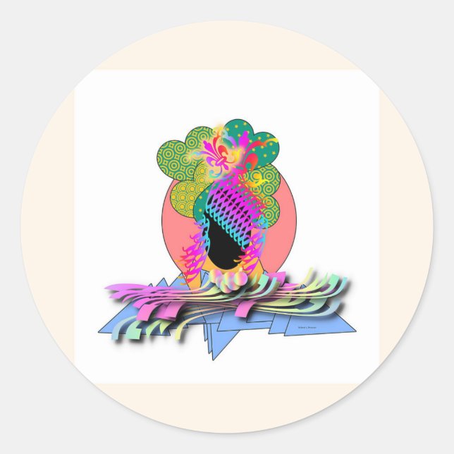 Adesivo Adorno de Cabeça Elegante (Frente)