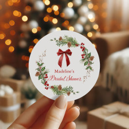 Adesivo Adorno de Natal Arco Vermelho Chá de Noiva