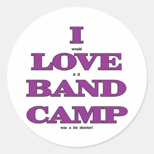Adesivo Adoro acampamento de Banda (Frente)