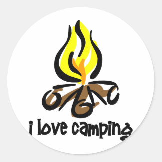 Adesivo adoro acampar