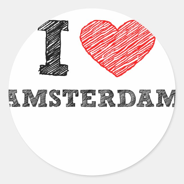 Adesivo Adoro Amsterdã (Frente)