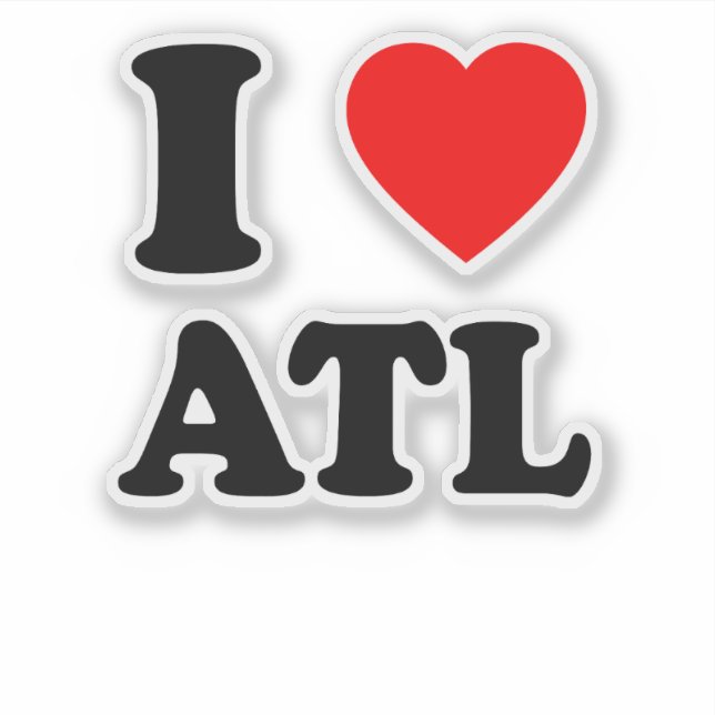 Adesivo Adoro Atl Heart Legal Atlanta (Frente)