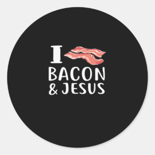 Adesivo Adoro Bacon Jesus por amor cristão à Foodie