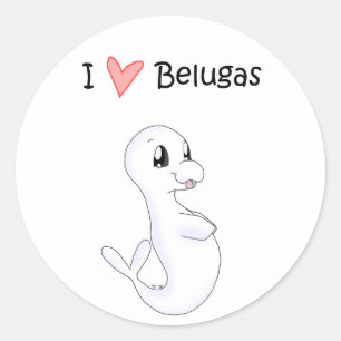 Adesivo Adoro Belugas Sticker