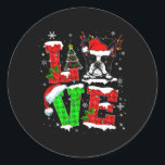 Adesivo Adoro Boston Terrier Santa Hap Cachorro de Natal L<br><div class="desc">Amor Boston Terrier Santa Hat Cachorro de Natal Pet Durante o Natal 1</div>