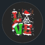 Adesivo Adoro Boston Terrier Santa Hap Cachorro de Natal L<br><div class="desc">Amor Boston Terrier Santa Hat Cachorro de Natal Pet Durante o Natal 1</div>