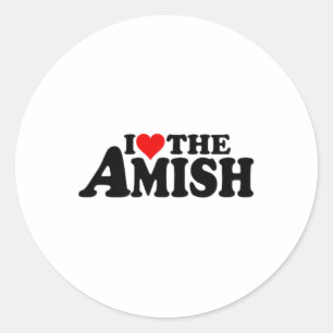 Adesivo Adoro Coração A Amish _2