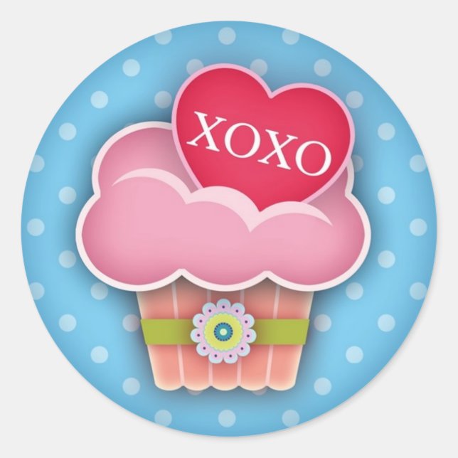 Adesivo Adoro Cupcakes XOXO Sticker (Frente)