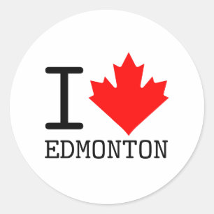 Adesivo Adoro Edmonton, Alberta Canada Maple Leaf