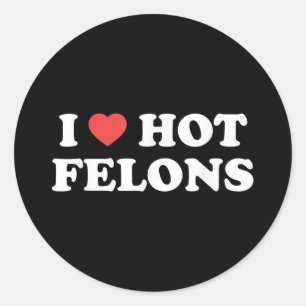 Adesivo Adoro Felons Quentes do Coração