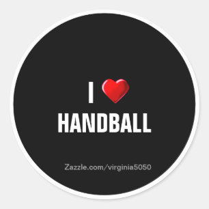 Adesivo Adoro Handball, design popular