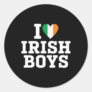 Adesivo Adoro Irish Boys Ireland Flag Heart St Patricks D