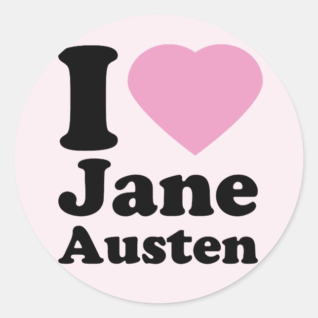 Adesivo Adoro Jane Austen Stickers (Frente)