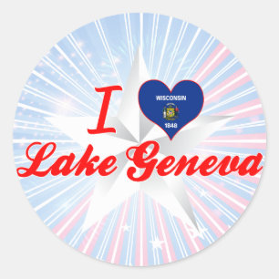 Adesivo Adoro Lago Genebra, Wisconsin