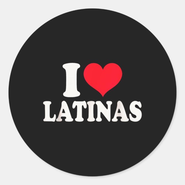 Adesivo Adoro Latinas Heart Love Latinas (Frente)