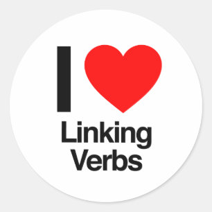 Adesivo adoro ligar verbos