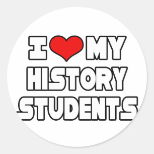 Adesivo Adoro Meus Estudantes De História