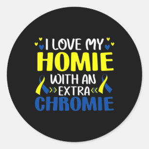 Adesivo Adoro Minha Casa Com Uma Trisomia Extra Chromie T2
