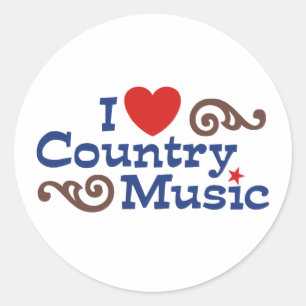 Adesivo Adoro música country