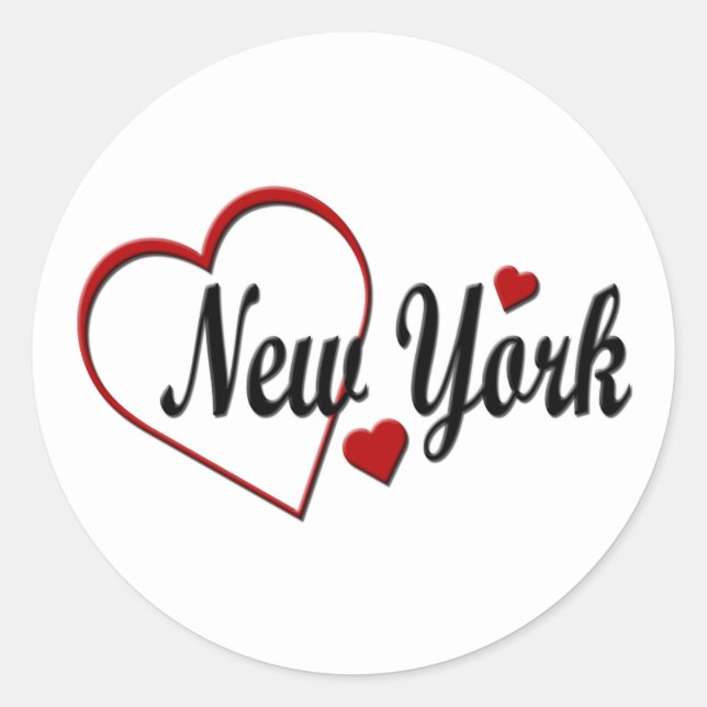 Adesivo Adoro New York Hearts (Frente)